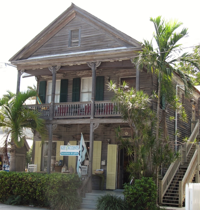 A lot of the older homes have been turned into businesses in Key West.